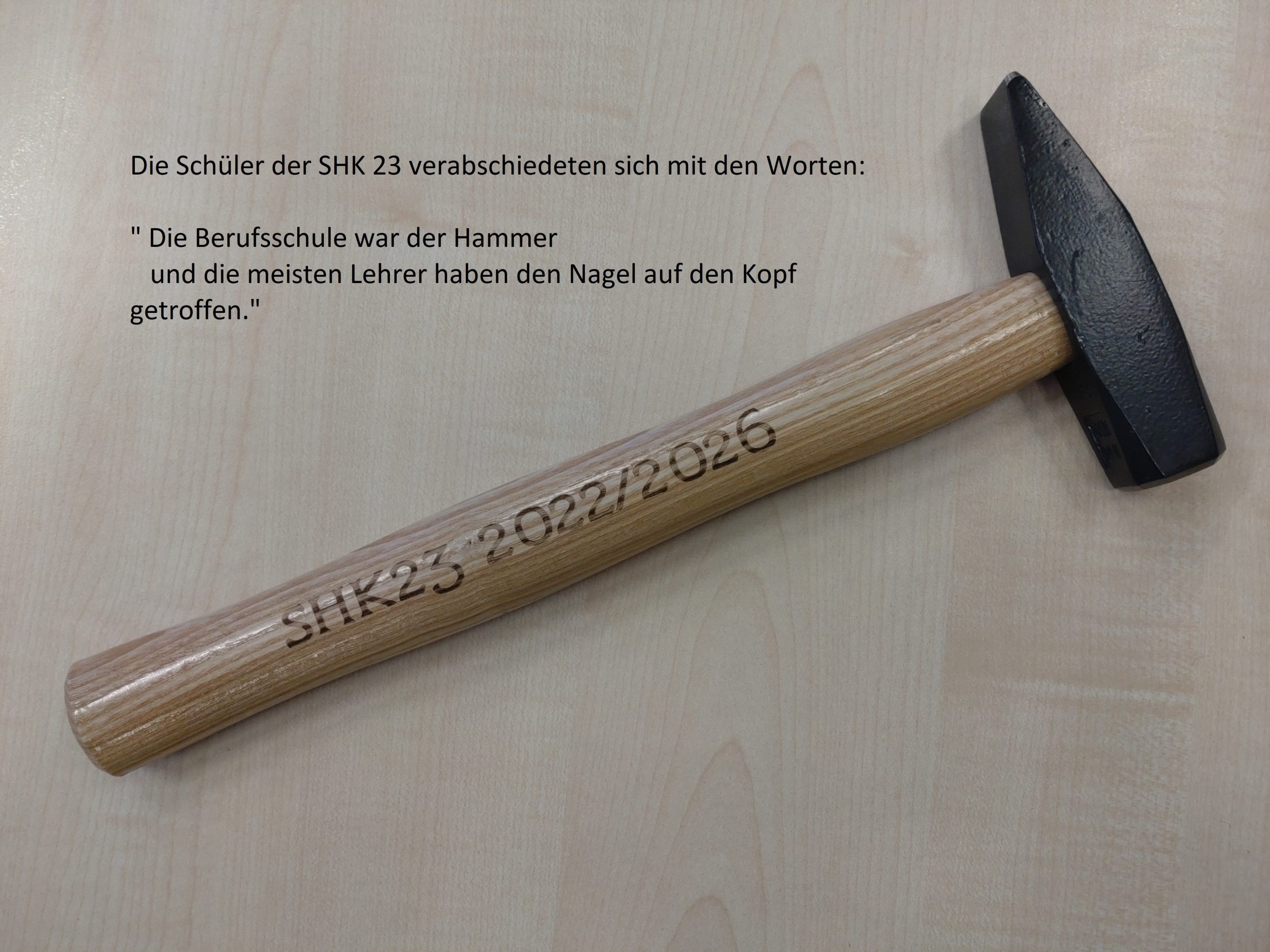 Zeugnisübergabe 4.Lehrjahr SHK